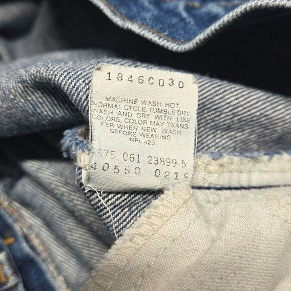 Levi's 550 Vintage Jeans Mens 36x32 Made In USA Relaxed Fit Orange Tab - Picture 5 of 9